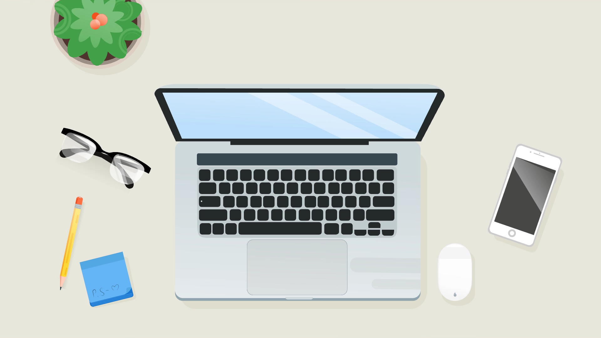 Laptop-On-Desk